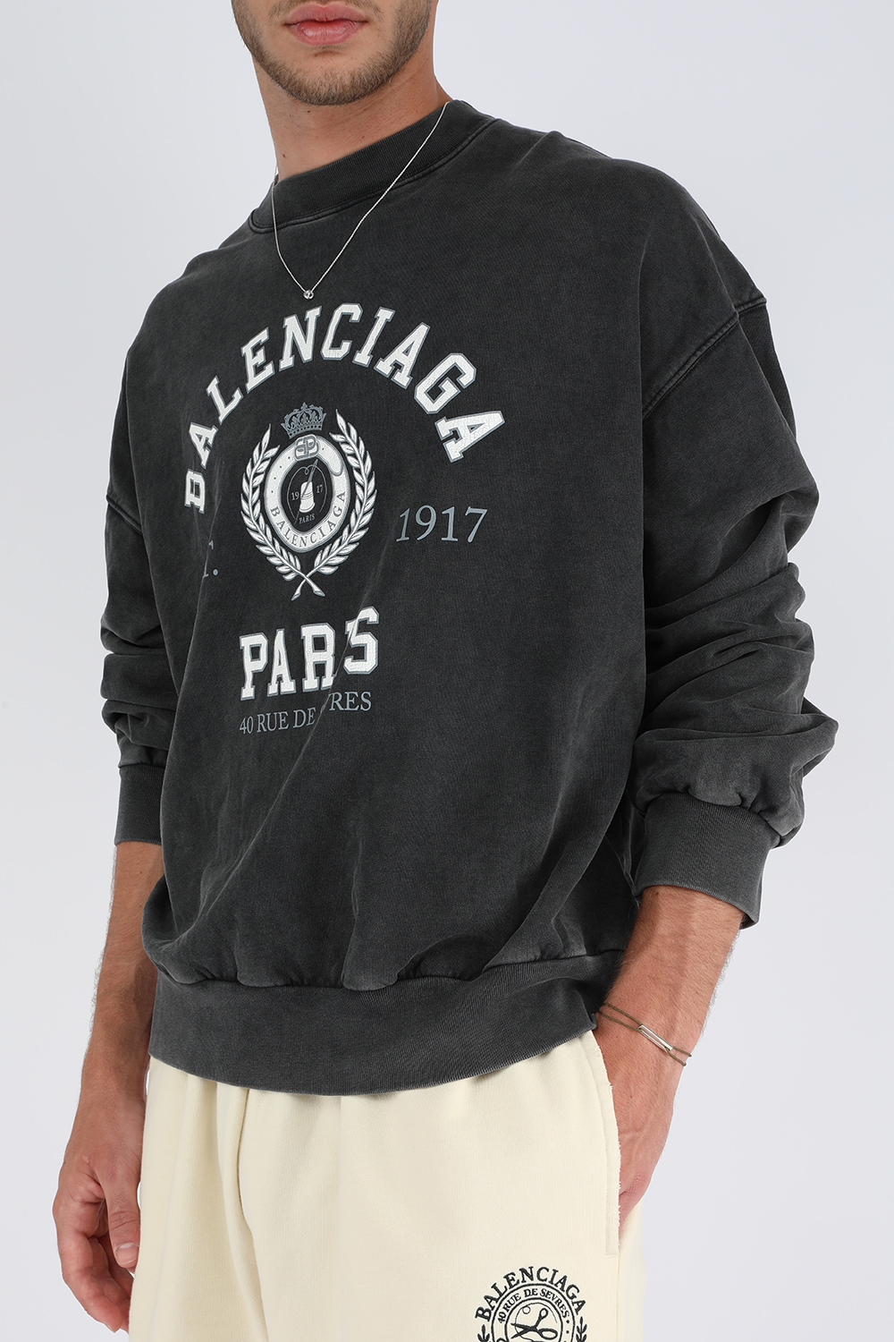 תמונת כל הלוק של שרשרת 1 גרם מכסף עם תליון